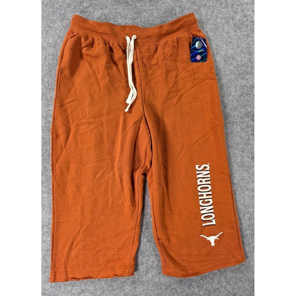 Texas Longhorns Capri Lounge Pants Womens L Orange NCAA by KA Inc Y2K  NWT Baggy